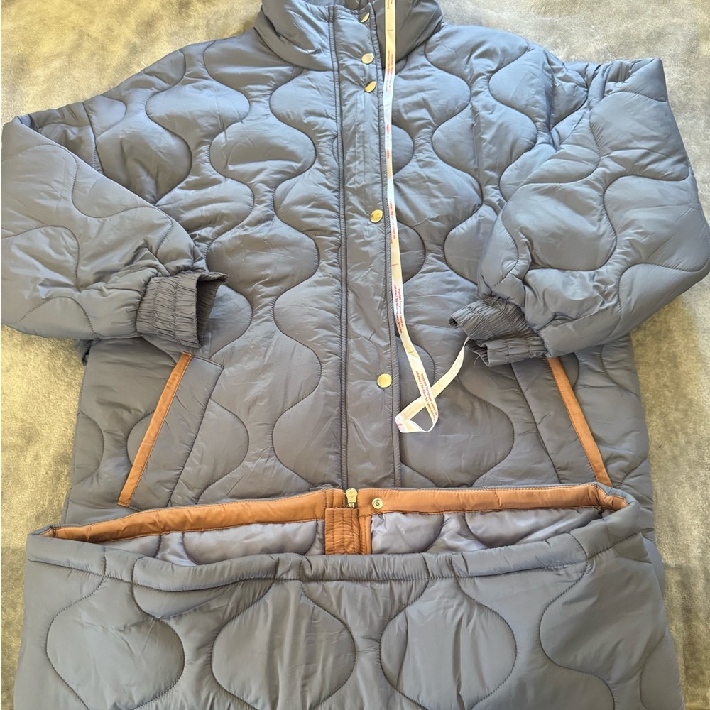 Missguided Tall Blue Quilted Jacket
